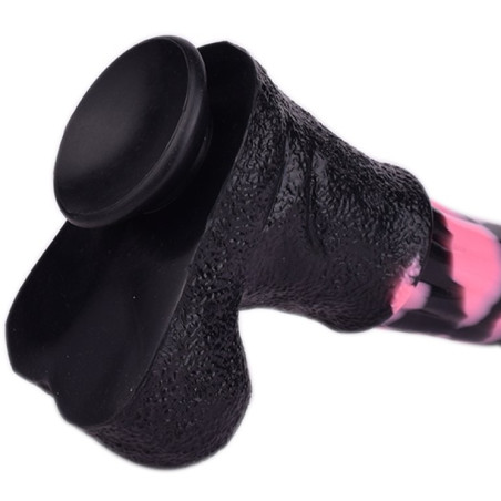 Gode Horse TINULF M 19 x 5cm Noir-Rose