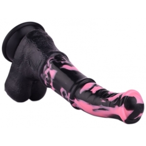 Gode Horse TINULF M 19 x 5cm Noir-Rose
