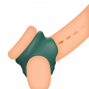 Ballstretche souple SPLIT NUTT Vert en Silicone