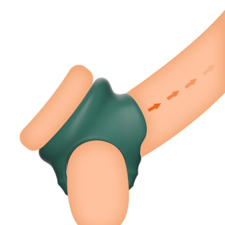 Ballstretche souple SPLIT NUTT Vert en Silicone