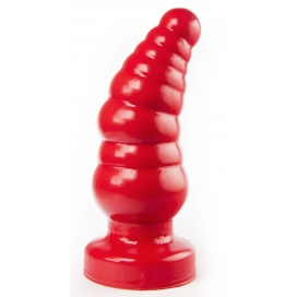 Plug anal ZIZI CURVE de 13 x 6 cm Rouge