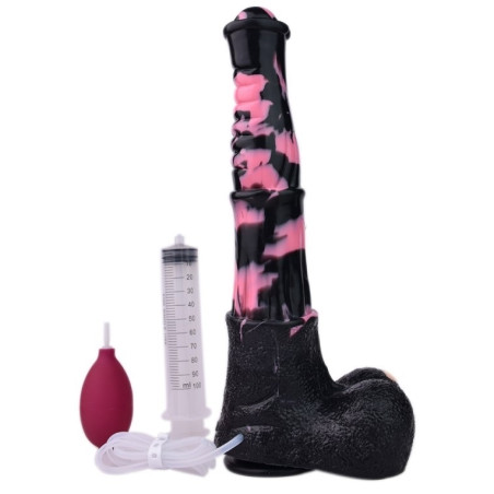 Gode Éjaculateur Horse TINULF SQUIRT M 19 x 5cm Noir-Rose