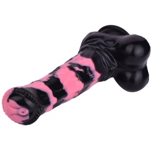 Gode Horse HURULF M 24.5 x 6.5cm Noir-Rose