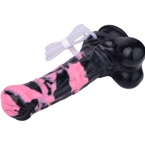 Gode Éjaculateur HURULF SQUIRT S 18 x 4.7 cm Noir-Rose