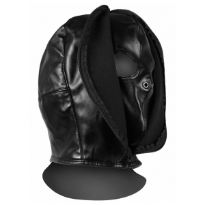 Cagoule Sm ZIP-UP BONDAGE de Ouch! Noire