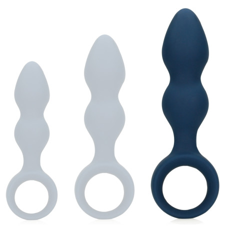 Plug Silicone TEARDROP BALTIC L 12 x 4cm Bleu