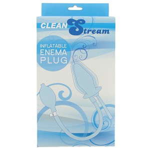 Plug de lavement avec gonflage 10.5cm de long Enema CleaSteam