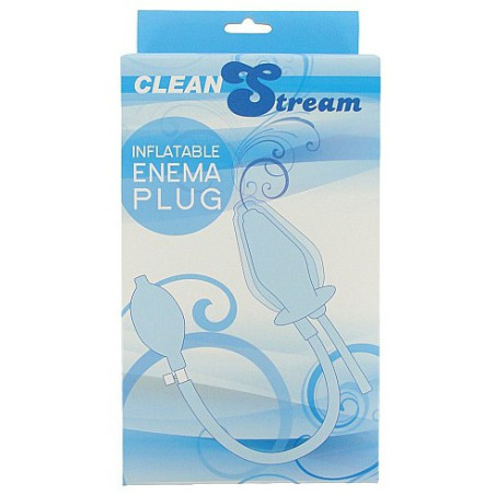 Plug de lavement avec gonflage 10.5cm de long Enema CleaSteam