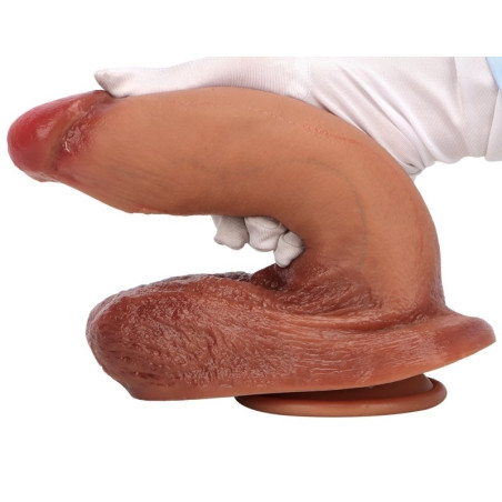 Gode Réaliste SHANEY S 17 x 6cm Marron Rougi