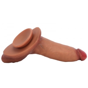 Gode Réaliste SHANEY M 19 x 6.5cm Marron Rougi