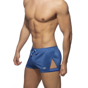 Short SIDE STRIPE Bleu
