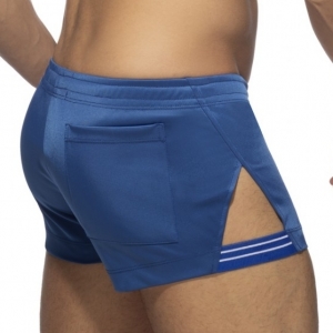 Short SIDE STRIPE Bleu