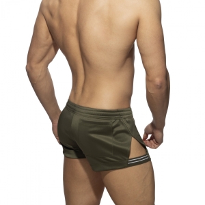 Short SIDE STRIPE Kaki