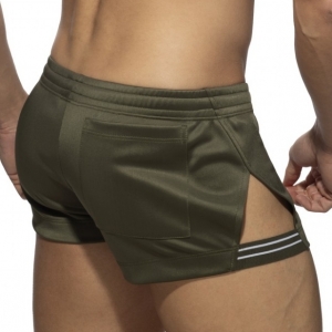 Short SIDE STRIPE Kaki