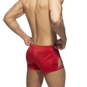 Short SIDE STRIPE Rouge