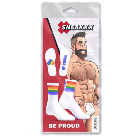 Chaussettes Rainbow BE PROUD SneakXX