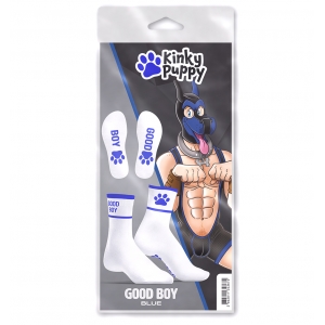 Chaussettes GOOD BOY Blanc-Bleu