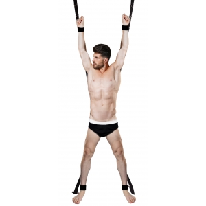 Croix de bondage pour porte BLACKCROSS Noire