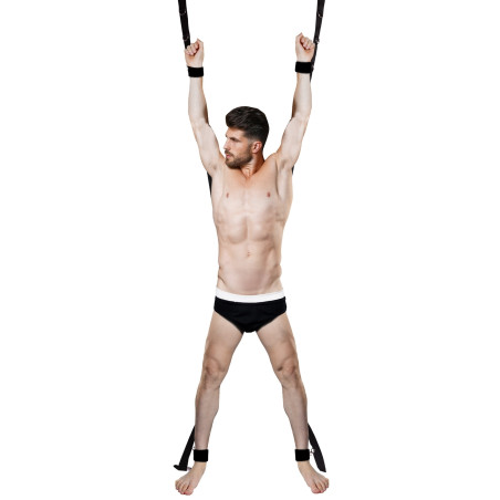 Croix de bondage pour porte BLACKCROSS Noire
