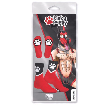 Chaussettes PAW Kinky Puppy Rouges