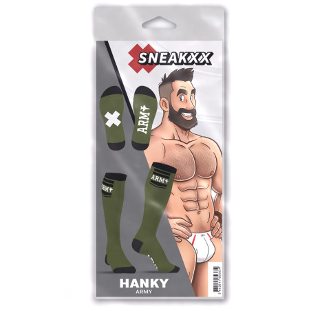 Chaussettes Hautes HANKY ARMY SneakXX Vertes