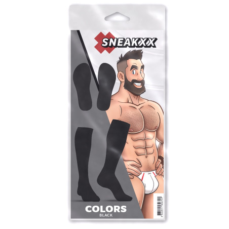 Chaussettes Hautes COLORS SneakXX Noires