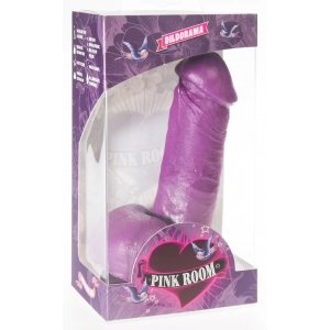 Gode réaliste violet P03 AARON de Pink Room 12 x 4.3 cm