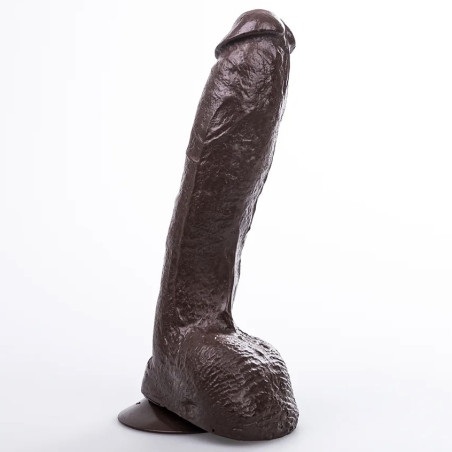 Gode réaliste marron JUNGLE KING de 18 x 5.2 cm
