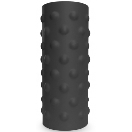 Masturbateur souple THE BUBBLE TUNNEL Noir 15 cm