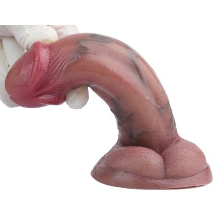 Gode Vibrant SKINNIER UGO 12.5 x 4.5cm Marron
