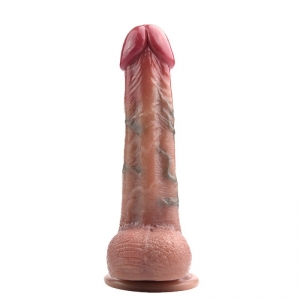 Gode Vibrant SKINNIER NICO 14 x 4cm Marron Veiné