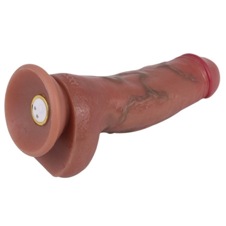 Gode Vibrant SKINNIER MARIO 14 x 4.6cm Marron Veiné