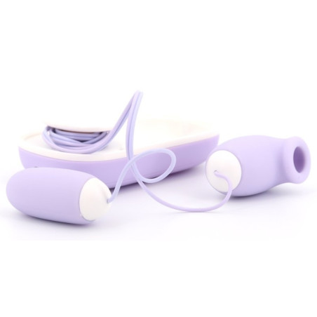 Double Stimulateur MAGICAL SUCK 5 x 2cm Violet