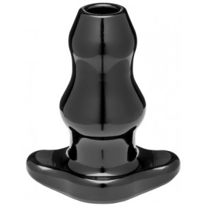 Double Tunnel Plug Noir Large12 x 7 cm
