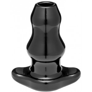 Double Tunnel Plug Extra-Large 14 x 7.8 cm Noir