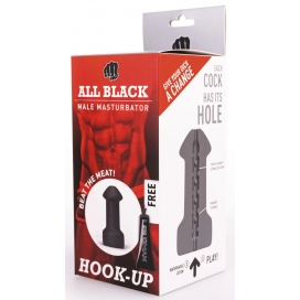 Masturbateur homme ABM01 HOOK-UP de All Black 16 cm 2