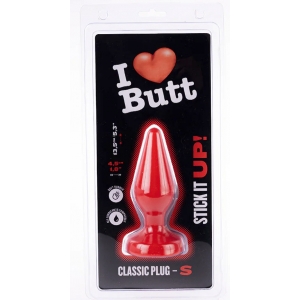 Plug rouge CLASSIC S 11 x 4.3 cm de I Love Butt