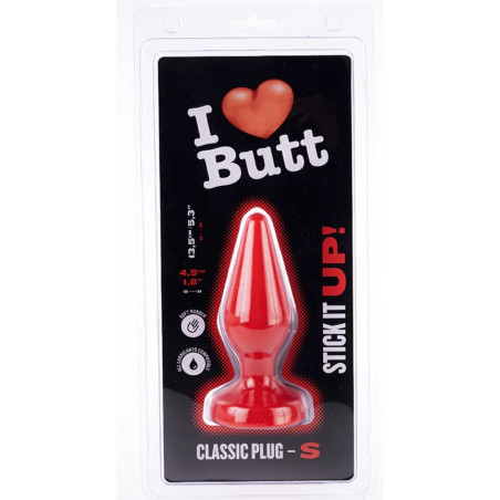 Plug rouge CLASSIC S 11 x 4.3 cm de I Love Butt