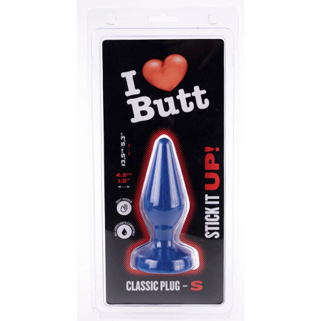 Plug anal bleu CLASSIC S de I Love Butt 11 x 4.3 cm