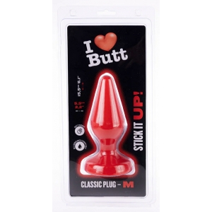 Plug rouge CLASSIC M 13 x 5.3 cm de I Love Butt
