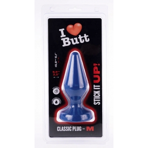 Plug bleu CLASSIC M de 13 x 5.3 cm par I Love Butt