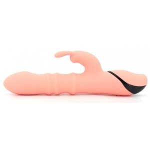 Vibro Rabbit THRUSTIES 13 x 3.8cm Saumon Noir