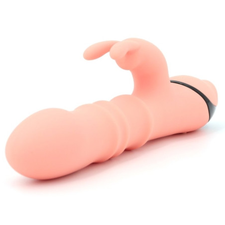 Vibro Rabbit THRUSTIES 13 x 3.8cm Saumon Noir