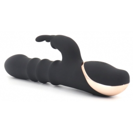Vibro Rabbit THRUSTIES 13 x 3.8cm Noir Gris 2