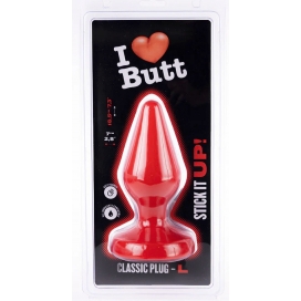 Plug rouge CLASSIC L 15 x 6.8 cm de I Love Butt 2
