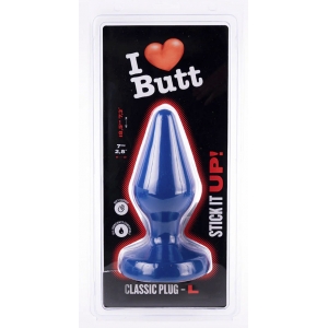 Plug bleu CLASSIC L de I Love Butt 15 x 6.8 cm
