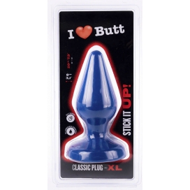 Plug bleu CLASSIC XL I Love Butt 17 x 7.5 cm 2