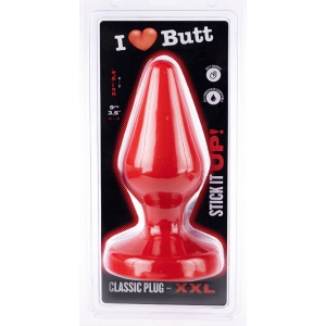 Plug anal Rouge CLASSIC XXL 20 x 9 cm de I Love Butt