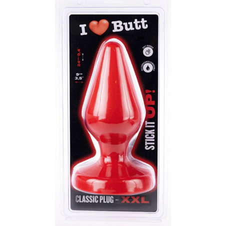 Plug anal Rouge CLASSIC XXL 20 x 9 cm de I Love Butt