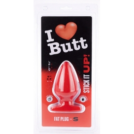 Plug anal rouge FAT S de 11 x 6 cm par I Love Butt 2
